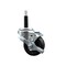 Service Caster 3'' SS Phenolic Swivel 3/4'' Expanding Stem Caster with Brake SCC-SSEX20S314-PHS-TLB-34 - alternate 1